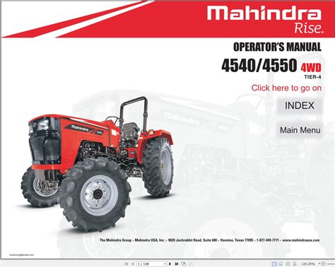 mahindra tractor   wd operator manual auto repair manual forum heavy equipment