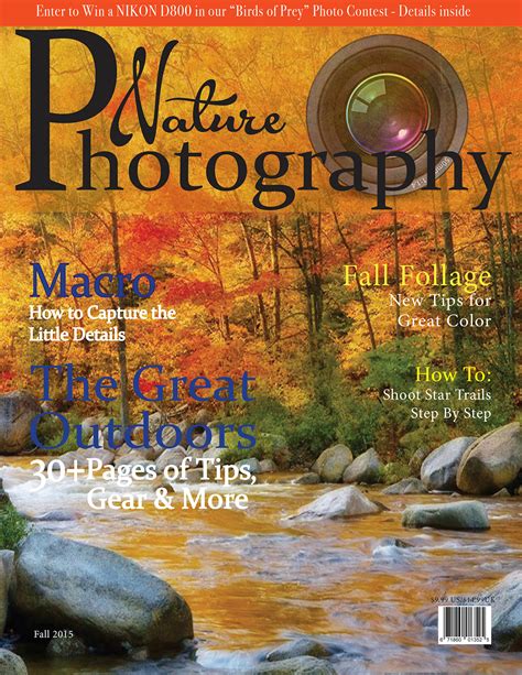nature photography magazine cover behance