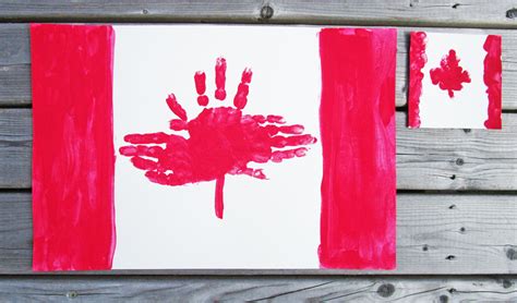 adorable handprint placemats  canada day