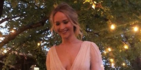 Jennifer Lawrence Wears Pink Wedding Dress To Engagement Party