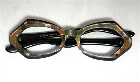 vintage 60s mod green and brown 3d by collectablespectacle on etsy