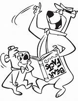 Coloring Yogi Bear Pages Library Clipart sketch template