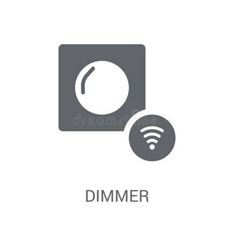 dimmer icon trendy dimmer logo concept  white background  stock vector illustration
