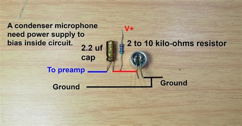 wiring diagram  condenser microphone