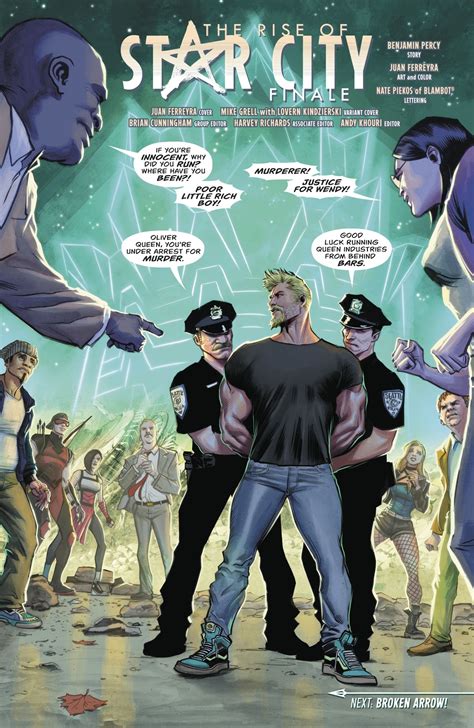 Oliver Queen Is Arrested Rebirth Comicnewbies