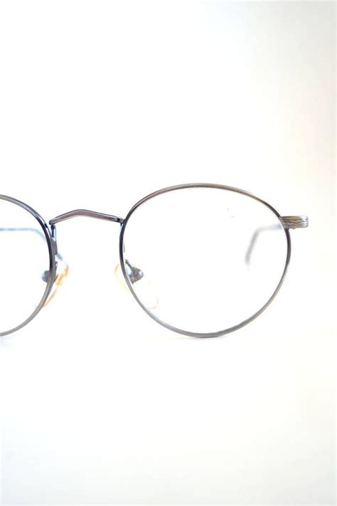 round wire rim glasses womens round 1980s optical frames etsy wire