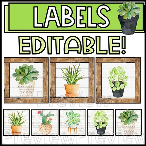 printable plant labels template