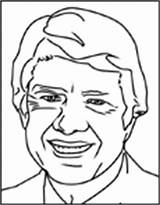 Jimmy Carter Coloring Template Sketch sketch template