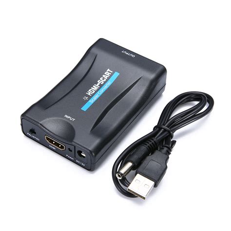 buy mayitr hdmi  scart adapter p video audio converter usb power cable