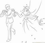 Cinderella Prince Dot Connect Happy Dots Kids sketch template