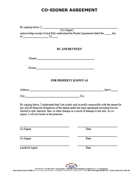 signer agreement aoausa  signer agreement form  car fill