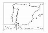 España Mapa Mudo sketch template