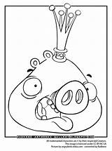 Angry Birds Coloring Pages Pig King Kids Bird Epic Xbox Artworks Printable Visit Getcolorings Choose Board sketch template