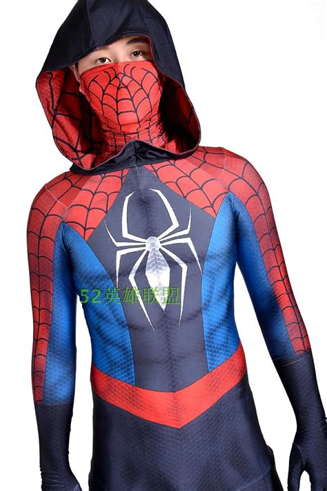 halloween spiderman cosplay zentai suit spandex lycra  printing full body   tv