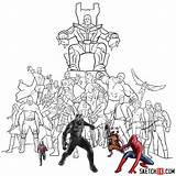 Avengers Sketchok sketch template