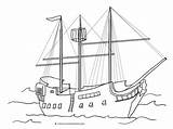 Pirate Ship Coloring Pages Color Flag Graphic Clipartqueen sketch template