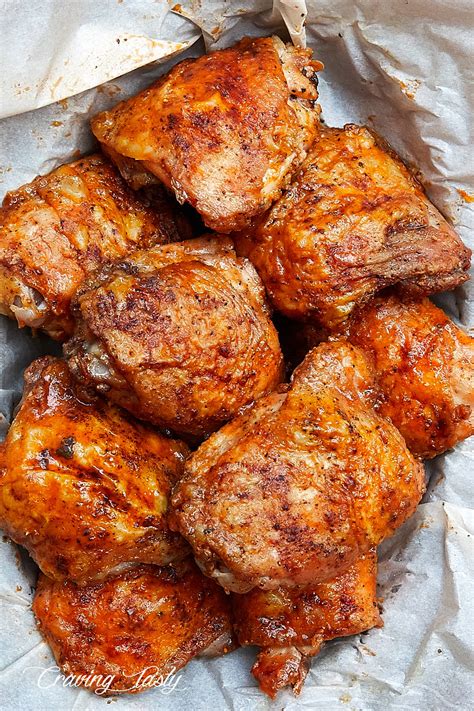 extra crispy oven fried chicken thighs craving tasty