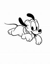 Pluto Mickey Mouse Animados Estés Buscando sketch template