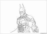 Batman Arkham Knight Pages Coloring Lineart Color Print sketch template