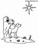 Coloring Pages Religious Christmas Magic sketch template