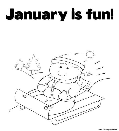 winter  printable january  funa coloring pages printable