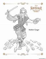 Nutcracker Coloring Ginger Pages Mother Printable Print Book sketch template