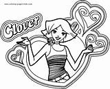 Coloring Pages Cartoon Totally Spies Color Character Printable Sheets Kids Found sketch template