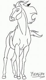 Spirit Coloring Pages Stallion Rain Cimarron Horse Para Colorir Lineart Printable Print Coloringhome Great Chuva Albanysinsanity Drawings Clipart Caballo Drawing sketch template