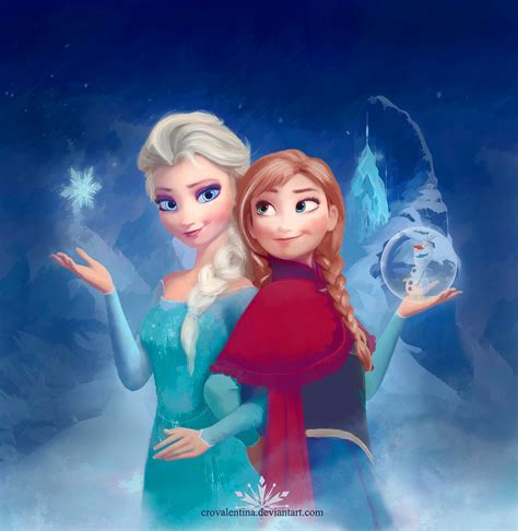 Elsa And Anna Frozen Fan Art 37470081 Fanpop