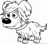Coloring Puppies Pound Hairy Pages Coloringpages101 Kids sketch template
