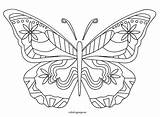 Butterfly Coloring Pages Morpho Monarch Wings Blue Easy Cut Getcolorings Printable Spring Color Template Col Butterflies sketch template