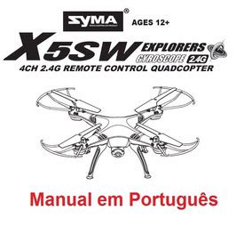 drone syma xc manual portugues drones  acessorios  mercado livre brasil