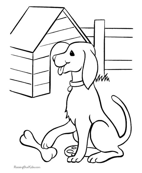 printable dogs puppies coloring pages
