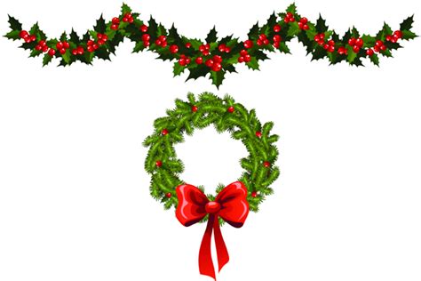 holiday garland clip art clipart