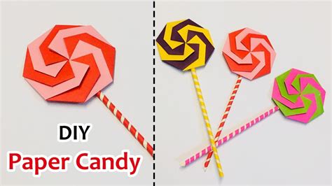 paper candy  home diy mini paper candy idea easy origami paper craft idea