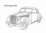 Coloring Coupe Pages Printable Car Super Cool Ford Choose Board 1932 Cars sketch template