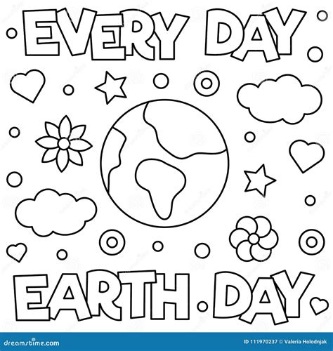 earth day coloring stock illustrations  earth day coloring stock