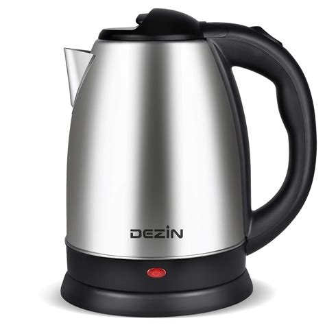 dezin electric kettle  stainless steel cordless tea kettle fast boil auto shut   boil