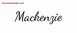 Mackenzie Name Designs Tattoo Script Lively Lettering Printout Graffiti sketch template
