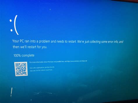 windows blue screen ว่า stop code system service exception microsoft