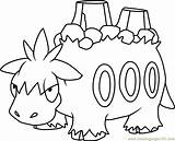 Pokemon Camerupt Coloringpages101 sketch template