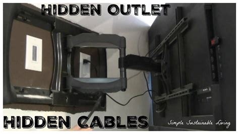 add  outlet   tv  hide  av cables youtube