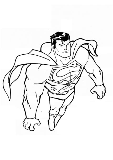 superman color pages printable