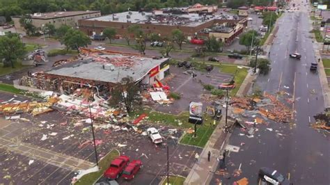 flipboard drone footage shows tornado damage  sioux falls sd