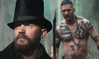 tom hardy makes dramatic return home after spell as naked savage in taboo trailer daily mail