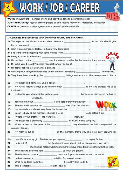 printable job skills worksheets printable worksheets