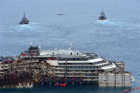 delicate operation  refloat costa concordia begins  italy   york times