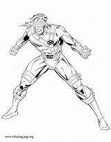 Coloring Men Cyclops Pages Colouring Marvel sketch template