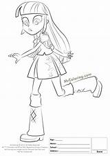 Equestria Twilight Coloring Sparkle Pages Girls Coloringhome Line Getcolorings Library Clipart Girl Color sketch template
