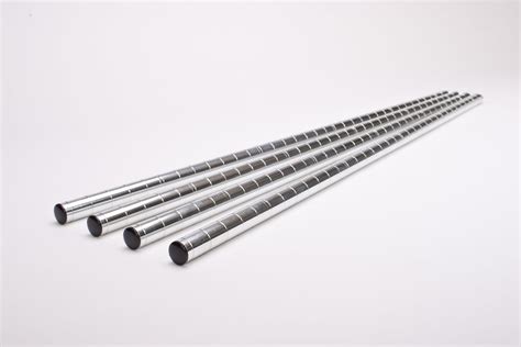 hss steel  long wire shelf top pole  pole cap connector chrome  pack hardware